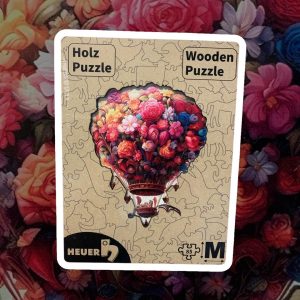 Creative-Art Holzpuzzle HEUER Blumen-Heißluftballon