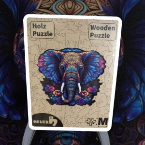 Creative-Art Holzpuzzle HEUER Mandala-Elefant