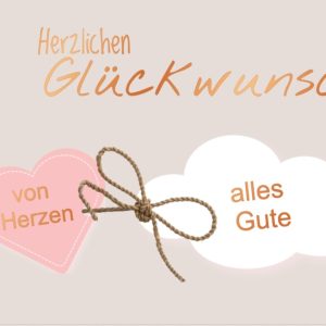 Heuer Naturkarte mit Umschlag "Alles Gute 2"