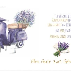 Heuer Naturkarte mit Umschlag "Alles Gute 3"