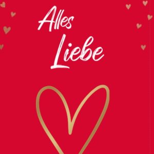 Heuer Naturkarte mit Umschlag "Alles Liebe 2"