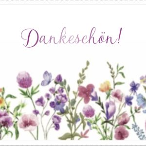 Heuer Naturkarte mit Umschlag "Danke 2"