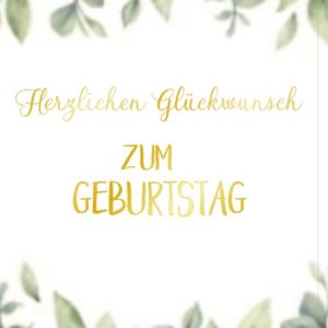 Heuer Naturkarte mit Umschlag "Geburtstag 1"