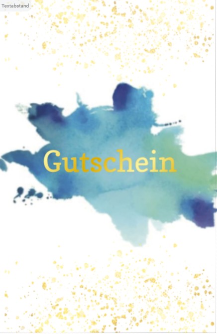 Heuer Naturkarte mit Umschlag „Gutschein 1"