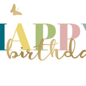 Heuer Naturkarte mit Umschlag „Happy Birthday 2"