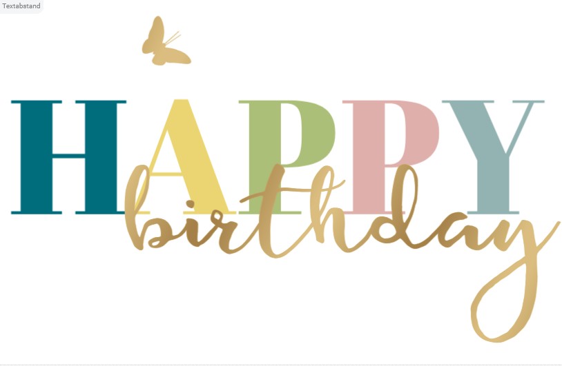 Heuer Naturkarte mit Umschlag „Happy Birthday 2"
