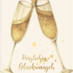 Heuer Naturkarte mit Umschlag "Herzlichen Glückwunsch 2"