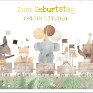 Heuer Naturkarte mit Umschlag "Herzlichen Glückwunsch 4"