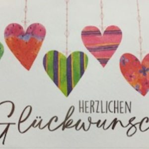 Heuer Naturkarte mit Umschlag "Herzlichen Glückwunsch 8"