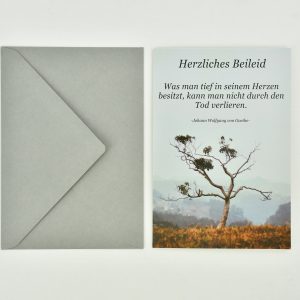 Heuer Trauerkarte „Herzliches Beileid“ - mit Umschlag