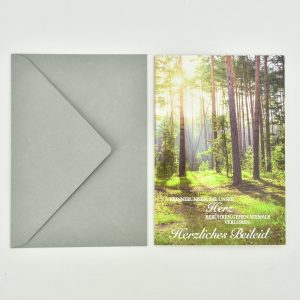 Heuer Trauerkarte „Herzliches Beileid“ - mit Umschlag