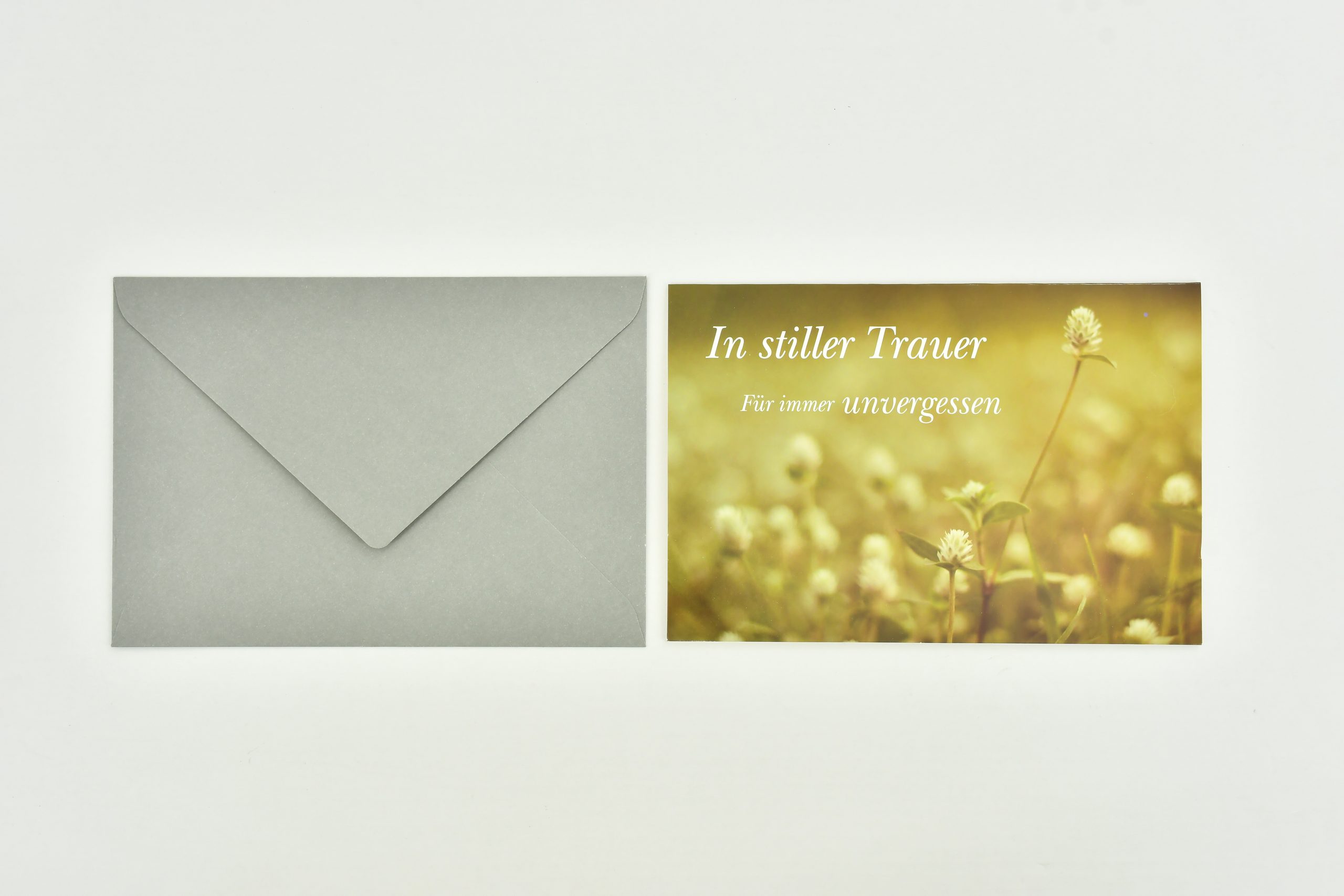 Heuer Trauerkarte „In stiller Trauer“ - mit Umschlag