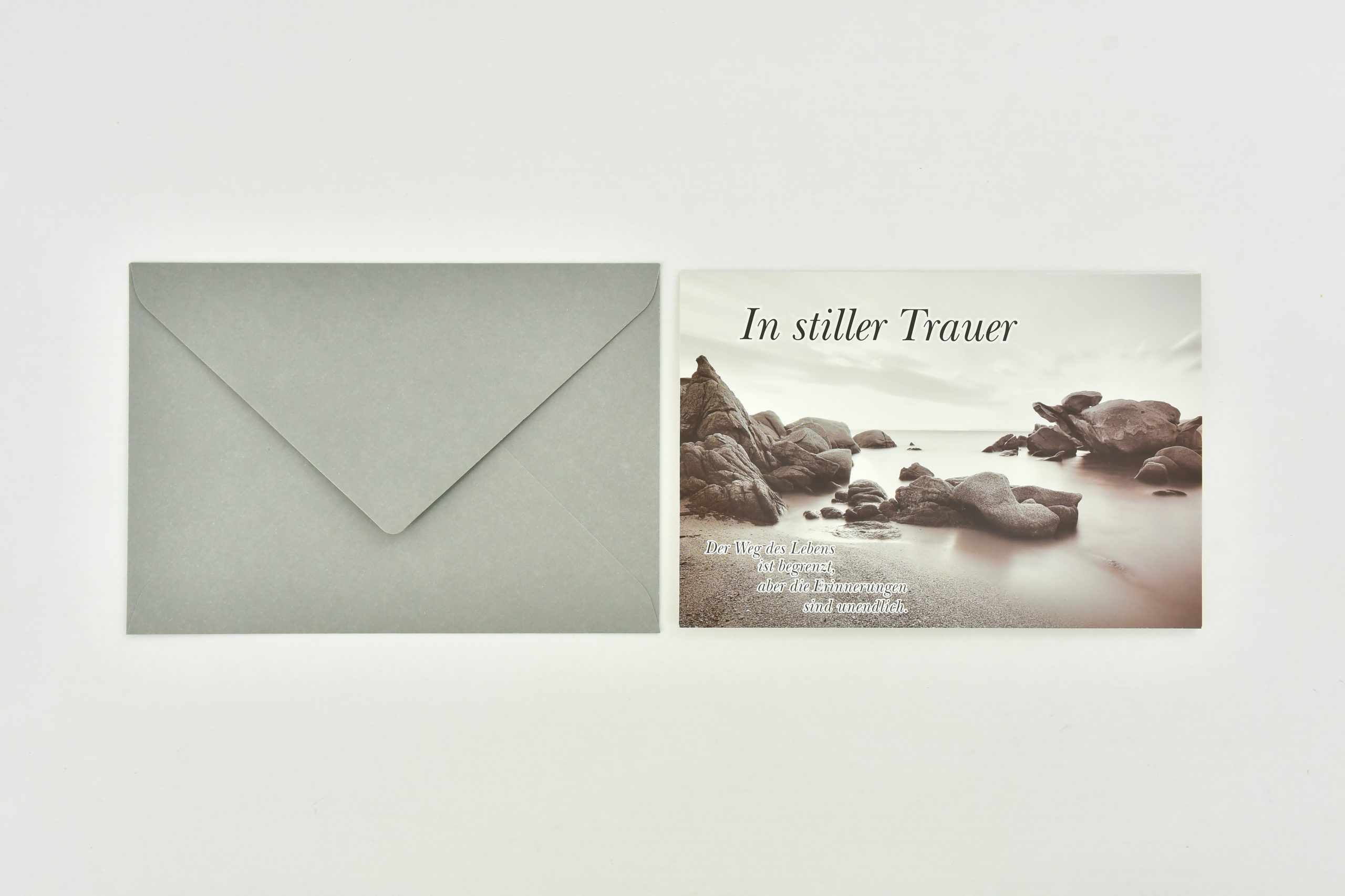 Heuer Trauerkarte „In stiller Trauer“ - mit Umschlag