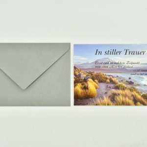 Heuer Trauerkarte „In stiller Trauer“ - mit Umschlag