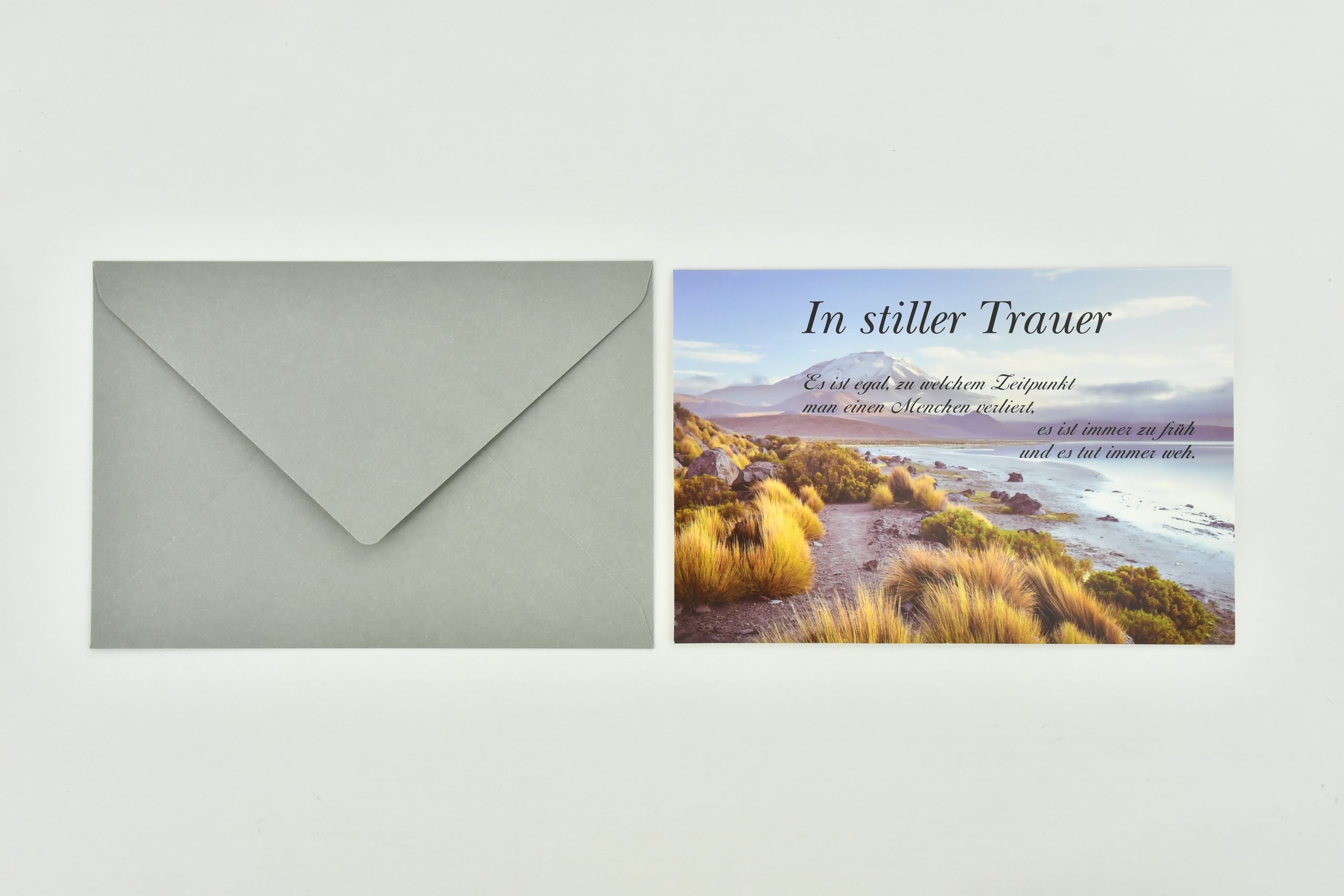 Heuer Trauerkarte „In stiller Trauer“ - mit Umschlag