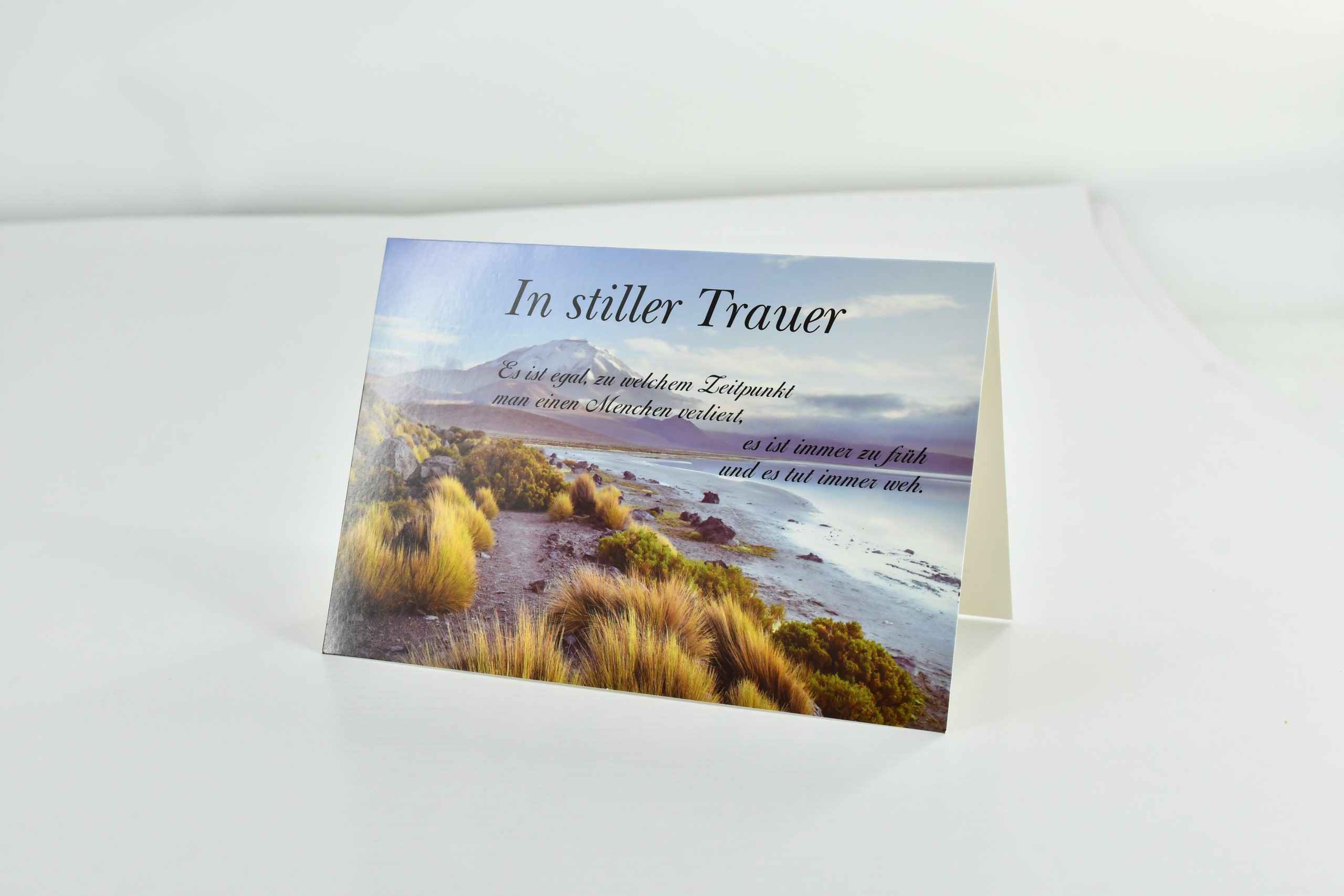 Heuer Trauerkarte „In stiller Trauer“ - mit Umschlag – Bild 3