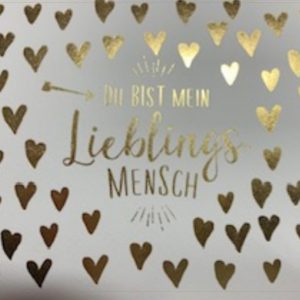 Heuer Naturkarte mit Umschlag "Lieblingsmensch"
