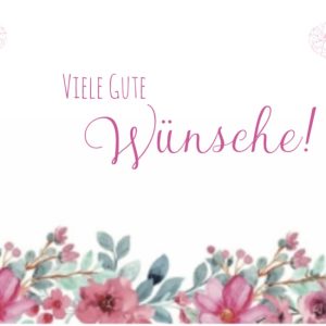 Heuer Naturkarte mit Umschlag " Viele Gute Wünsche"